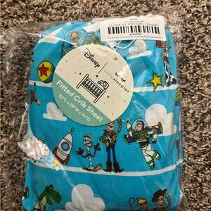 Little Sleepies Toy Story Blue Crib Sheet